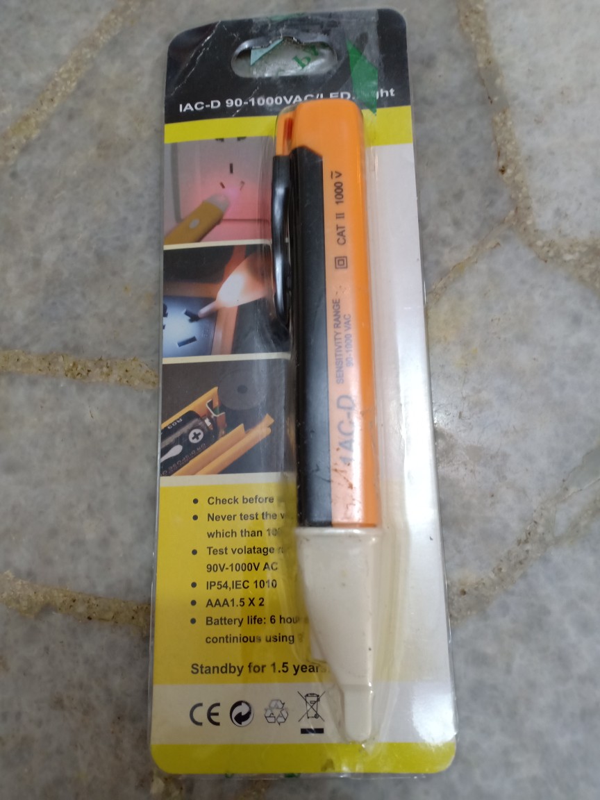 Rriioo 90v-1000v Non-contact Voltage Tester Digital Test Pen Power Detector Sensor