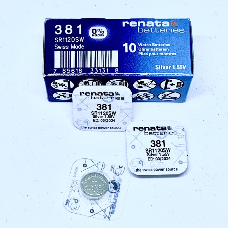 BATERAI RENATA 381 SR1120SW BATRAI JAM TANGAN SR1121 AG8 V8GA LR1121