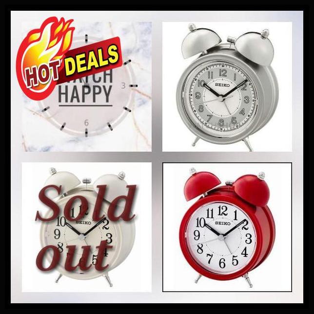 Jam Weker Meja Seiko Qhk035 Original Qhk035K Qhk035R Qhk035S Terlaris
