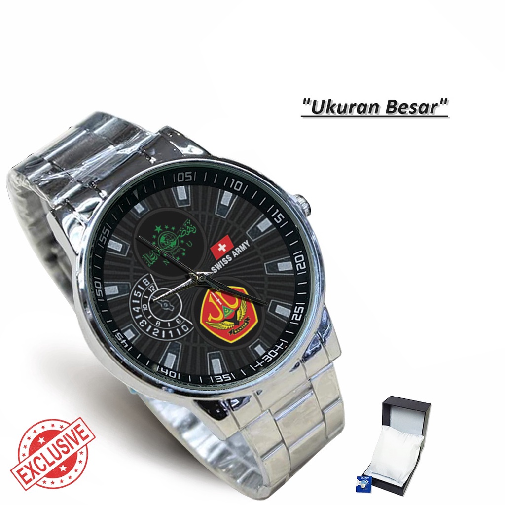 Jam Tangan Rantai Couple Logo N.U BANSER (Amazing)