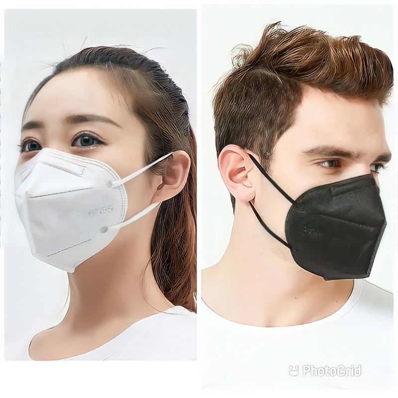 Masker "KN95" Warna Hitam & Putih