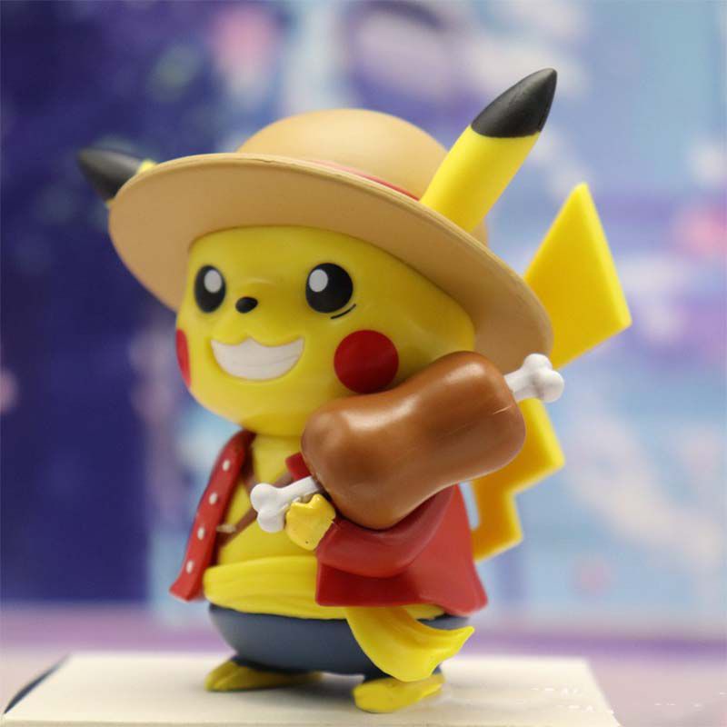 Pokemon Pikachu Action Figure Pokemon Luffy/Iron Man/Spiderman Action Figures Models Decoration