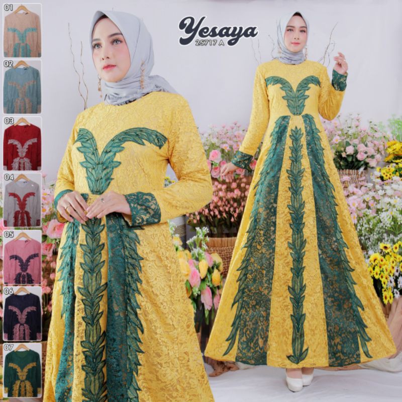 Gamis brokat Mewah Sultan Murah
