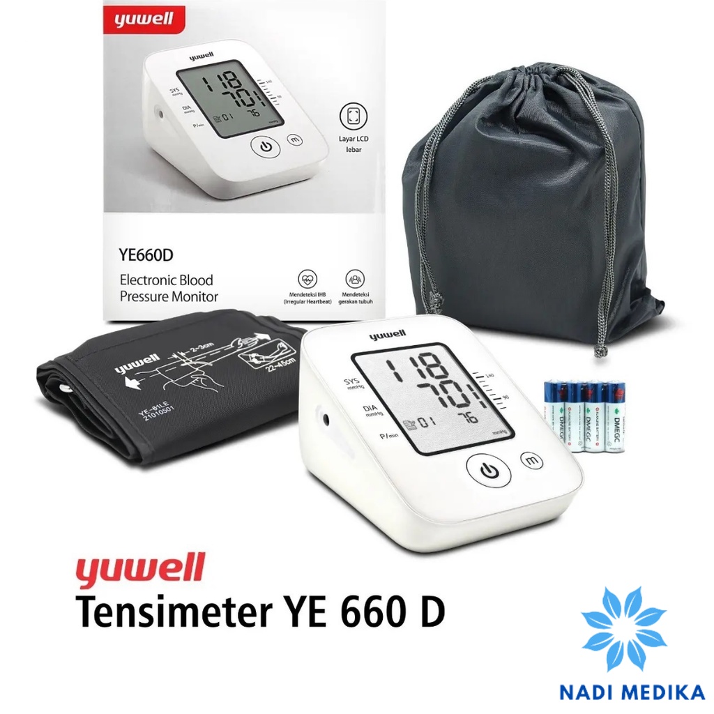 Tensimeter Digital Alat Cek Pengukur Tekanan Tensi Darah Digital Merk yuwell 660 D