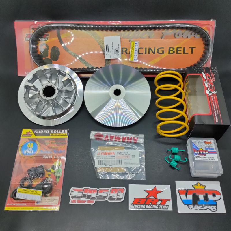PAKET UPGRADE CVT New MAX NMAX aerox 155 RUMAH ROLLER BELT BRT KIPAS HARIAN  TUNE BORE UP RACING