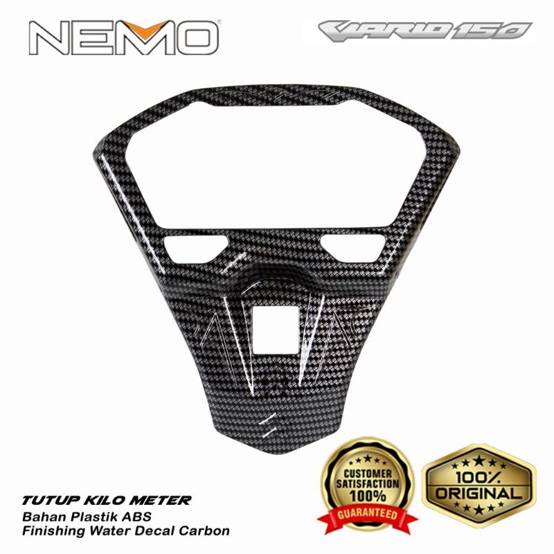 Cover kilometer/ Tutup Speedometer Vario 150 /125 New Carbon NEMO