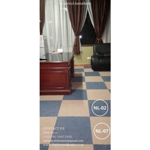 Karpet Tile London Polos Tebal 5mm - Karpet Tile Kantor Murah