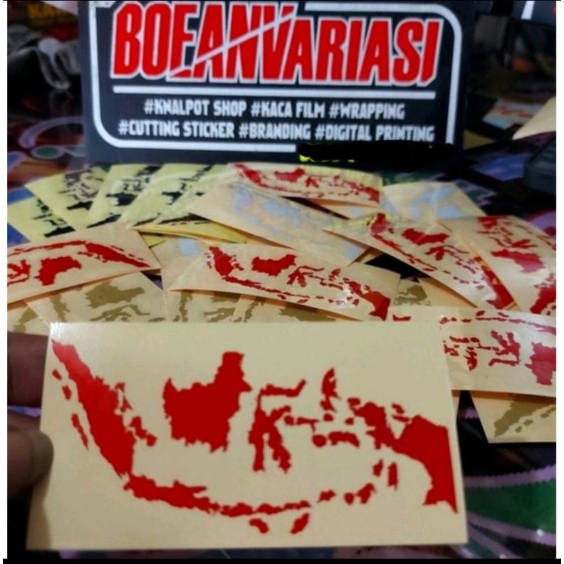 Sticker Peta nusantara indonesia Sticker PETA INDONESIA