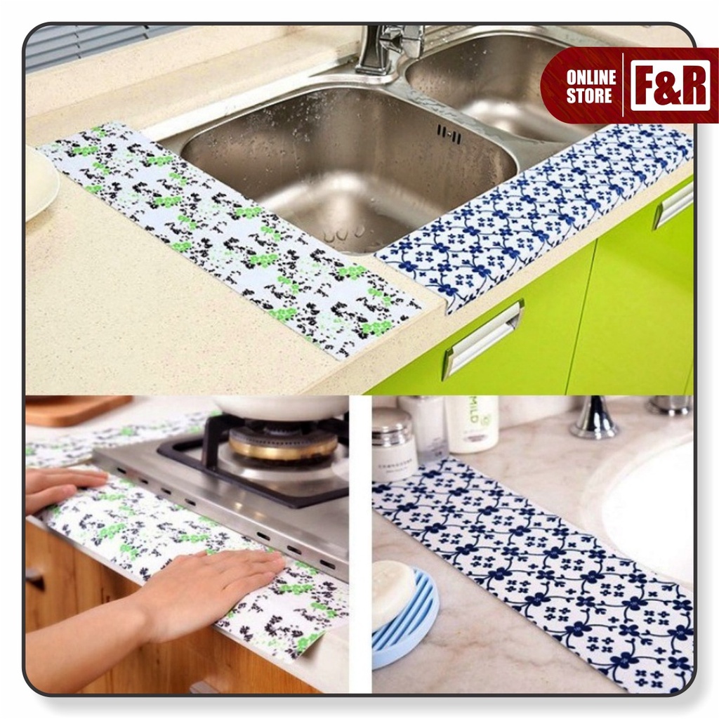 Stiker Anti Air Stiker Kain Penyerap Air Tempelan Dapur Wastafel Kloset Closet Basin Kitchen Sink