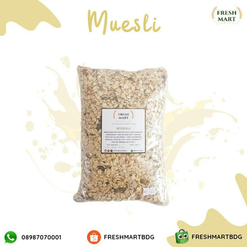 

Muesli Dried Fruit 250gr oatmeal