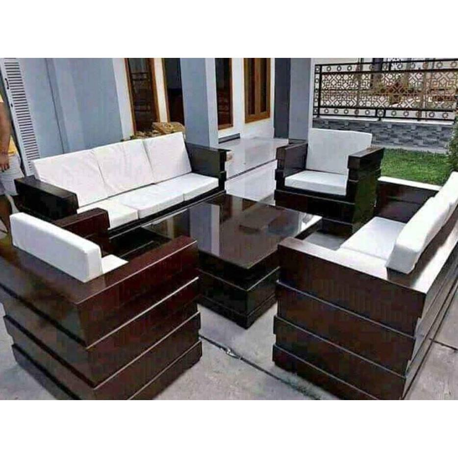 Kursi Tamu Minimalis Box Jati Super/Kursi Ruang Tamu Kayu Mewah