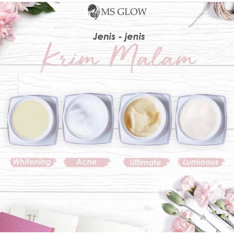 KRIM MALAM LUMINOUS MSGLOW NIGHT CREAM