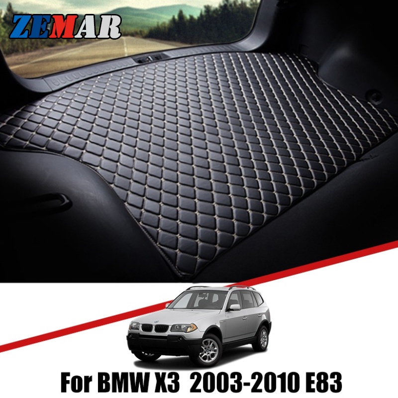 1 Set Cover Bagasi Mobil Bahan Kulit Untuk BMW X3 E83 2003-2006 2007 2008 2009 2010