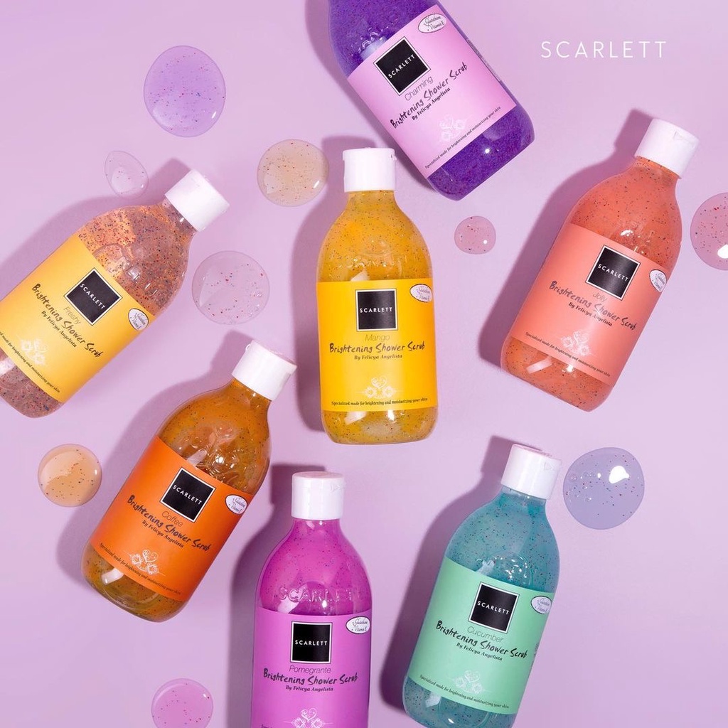 SCARLETT WHITENING BODY WASH BPOM 100% ORIGINAL / SABUN MANDI SCARLETT BY FELICYA ANGELISTA