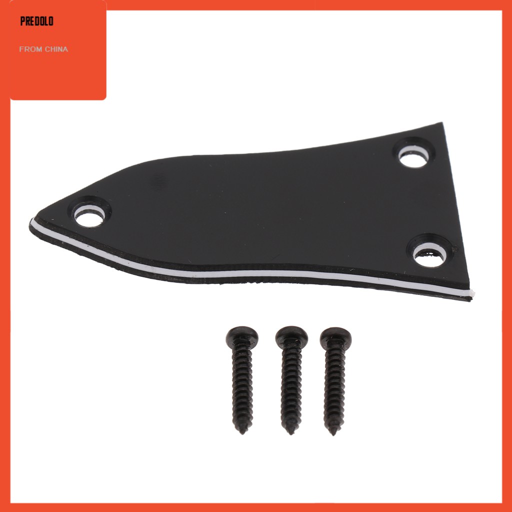 Truss Rod Cover 3 Lapis Pengganti Bahan Plastik Warna Hitam Untuk Epiphone Gitar