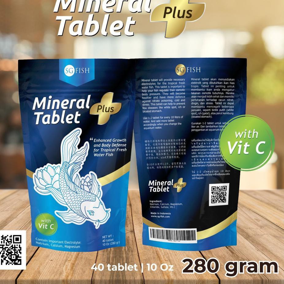 Eceran Mineral Tablet Plus Vitamin C Garam Garem Ikan 1 tablet