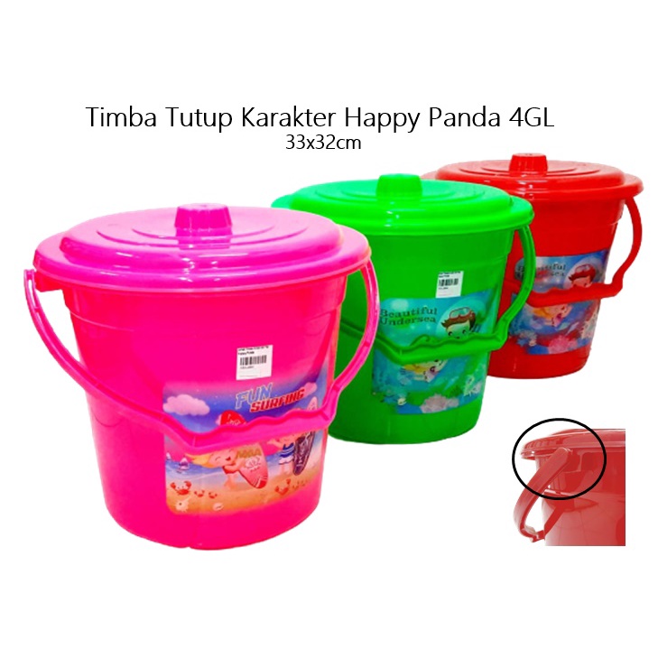 Timba Tutup Karakter Happy Panda 4GL