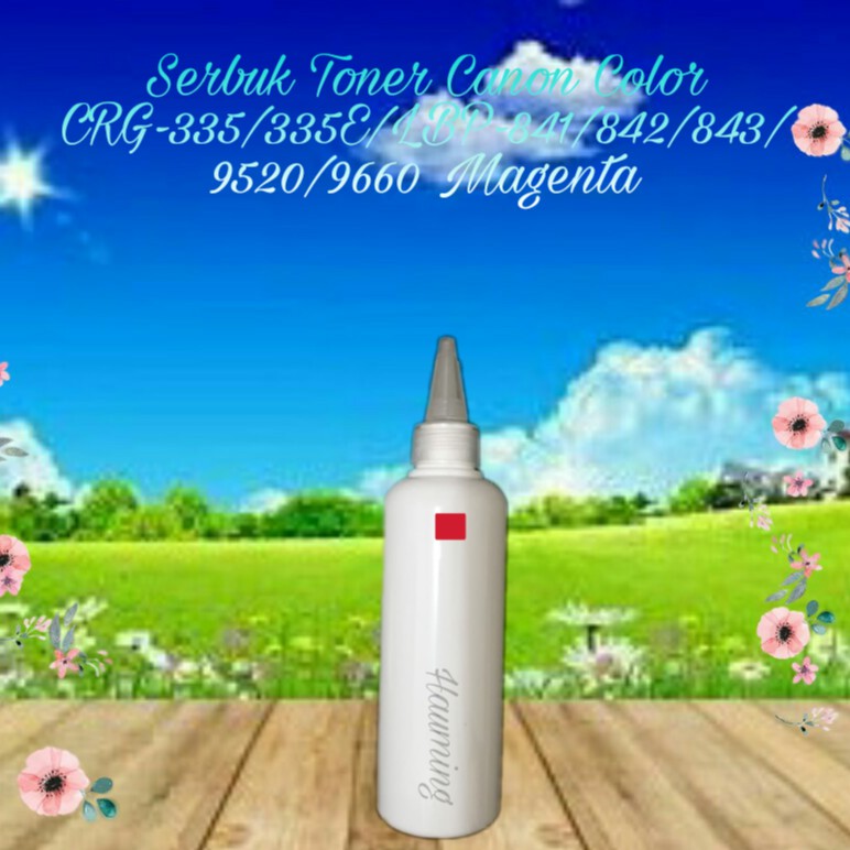 Serbuk Toner Canon CRG-335 335E LBP-841 841CDN 842 842C 843 843Ci 843CX 9520C 9660C Magenta 1x Isi