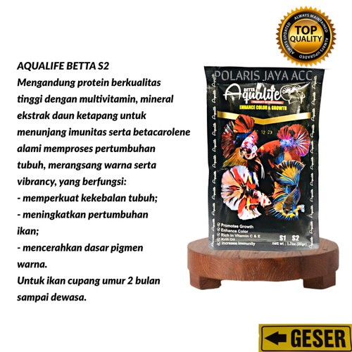 Aqualife betta food 50 Gram Original Pelet Ikan Premium Cupang Guppy Koi Koki Louhan Cichlid Best