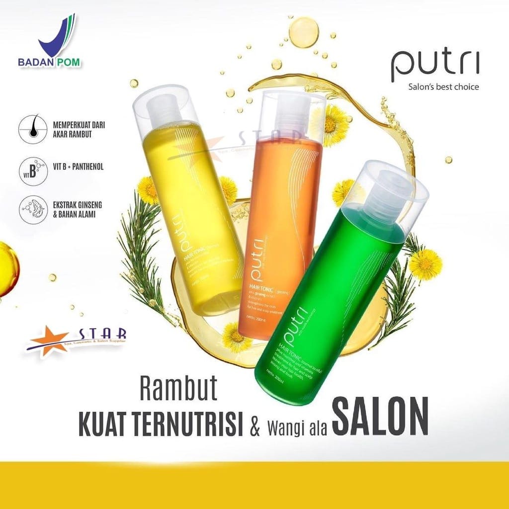 Putri Pure Clean Moisturizing Conditioner Shampoo Hair Tonic 200mL 450ml BPOM Serum Vitamin Rambut Rusak dan Rontok