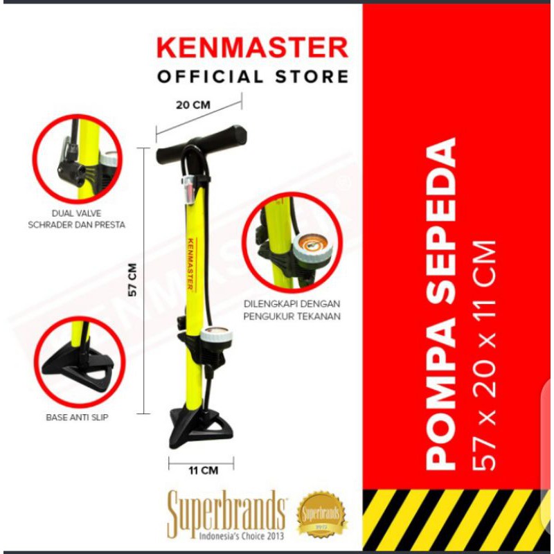 pompa angin ban motor mobil sepeda bola kenmaster