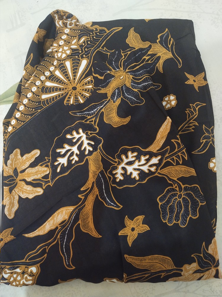 Simifashion Kaftan Batik Bahan Paris Motif Batik Solo Asli Premium Fit Jumbo