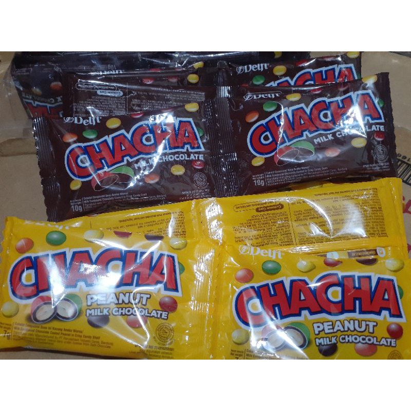 chacha peanute &amp; choco milk delfie 10pcs