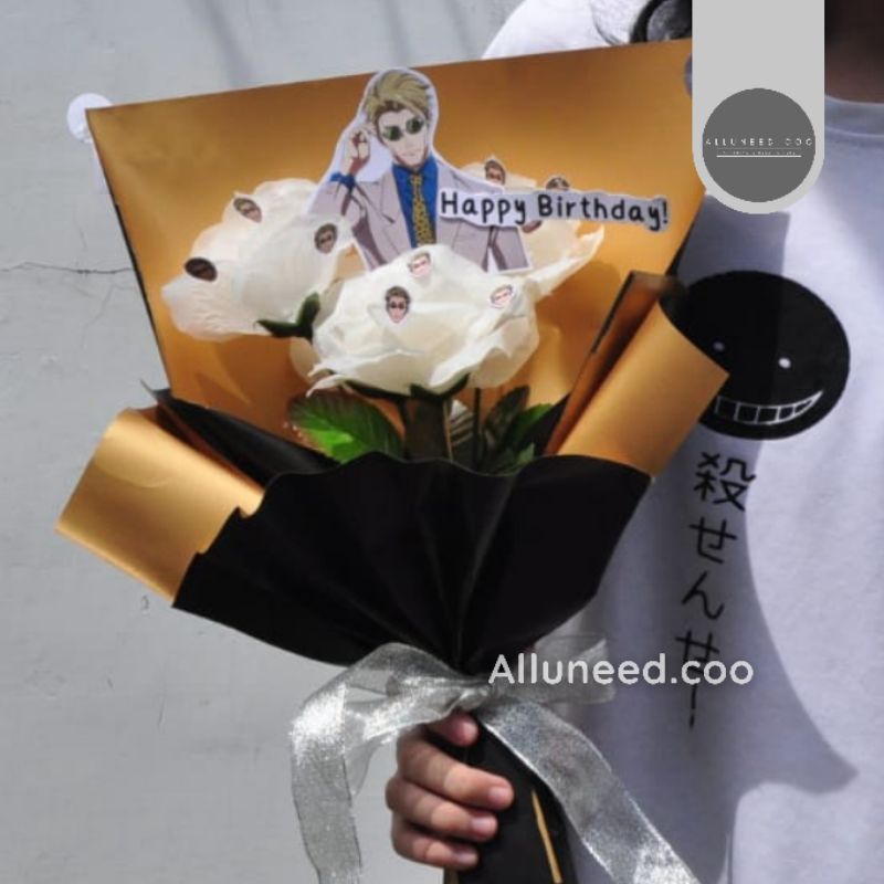 BUKET BUNGA CUSTOM BISA GAMBAR ANIME, KOREA, KARTUN, DAN LAIN LAIN bouquet nanami kento anime bunga 