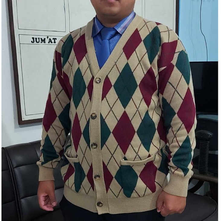 CARDIGAN BELAH KETUPAT MOTIF SIDO LAKI / PEREMPUAN-2