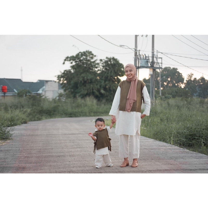 Linen Vest Tali Set by Cameelbaby (UNISEX)