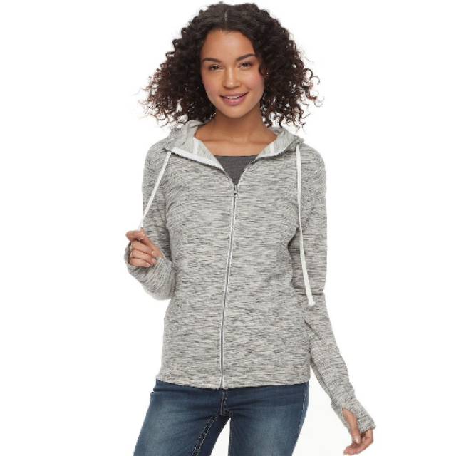 S.oliver solid zip up hoodie jacket (motif grey) ORIGINAL 100%