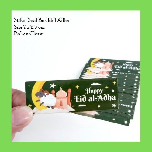 

Stiker Kartu Ucapan Idul Adha Sticker Lebaran Idul Qurban Seal Box Paper Bag Greetings Card Kartu Lebaran (50pcs)
