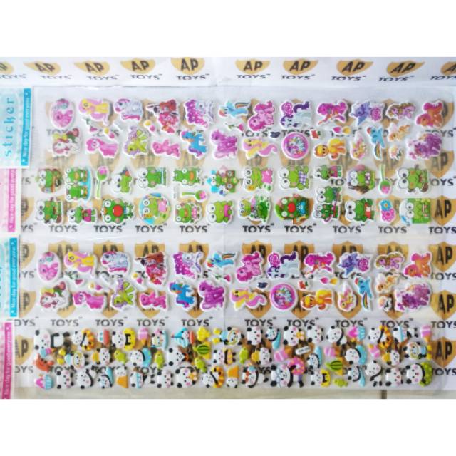 

Stiker cantik karakter 1 pack 10 Lembar Random