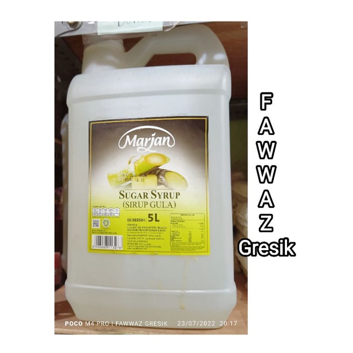 MARJAN SIRUP GULA 5 Liter / GULA CAIR / SUGAR SYRUP 5LITER
