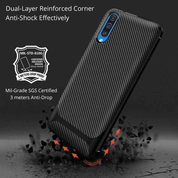 Realme 3 - Case Carbon Fiber Slim Edition Case Bumper