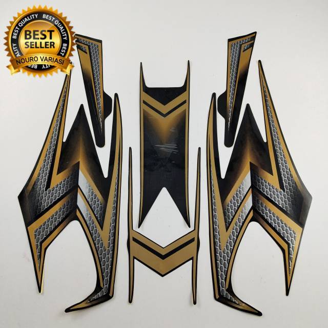 striping yamaha RX king tahun 2004 se gold full stiker les striping yamaha RX king tahun 2004 se gold full stiker les