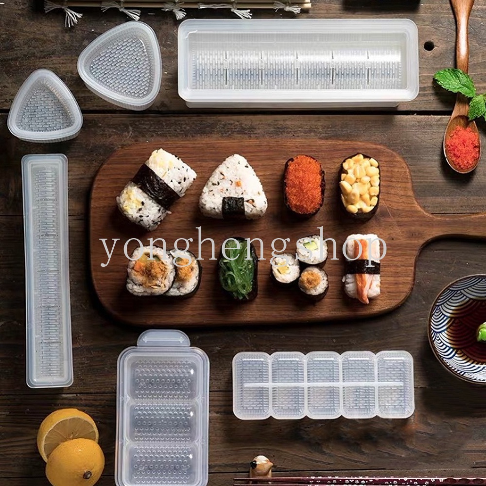 Cetakan Sushi / Onigiri / Bola Nasi / Bento DIY Anti Lengket Gaya Jepang Untuk Anak