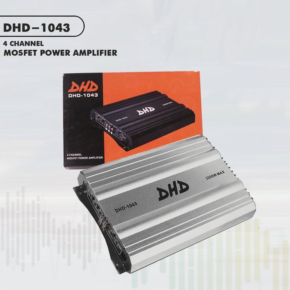 DHD 1043 Power Amplifier 4 Channel Amplifier Audio Mobil