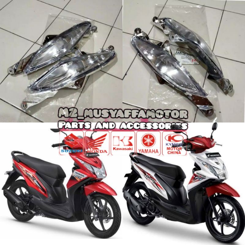 Reflektor Mika Lampu Sen Sein Depan Beat Fi 2013 2014 2015