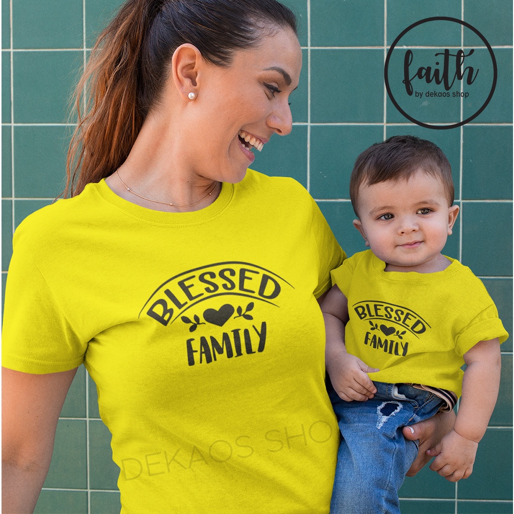 KAOS ROHANI KELUARGA / KAOS ROHANI ANAK / KAOS BLESSED / BAJU KAOS ROHANI KRISTEN / BAJU ROHANI KELU