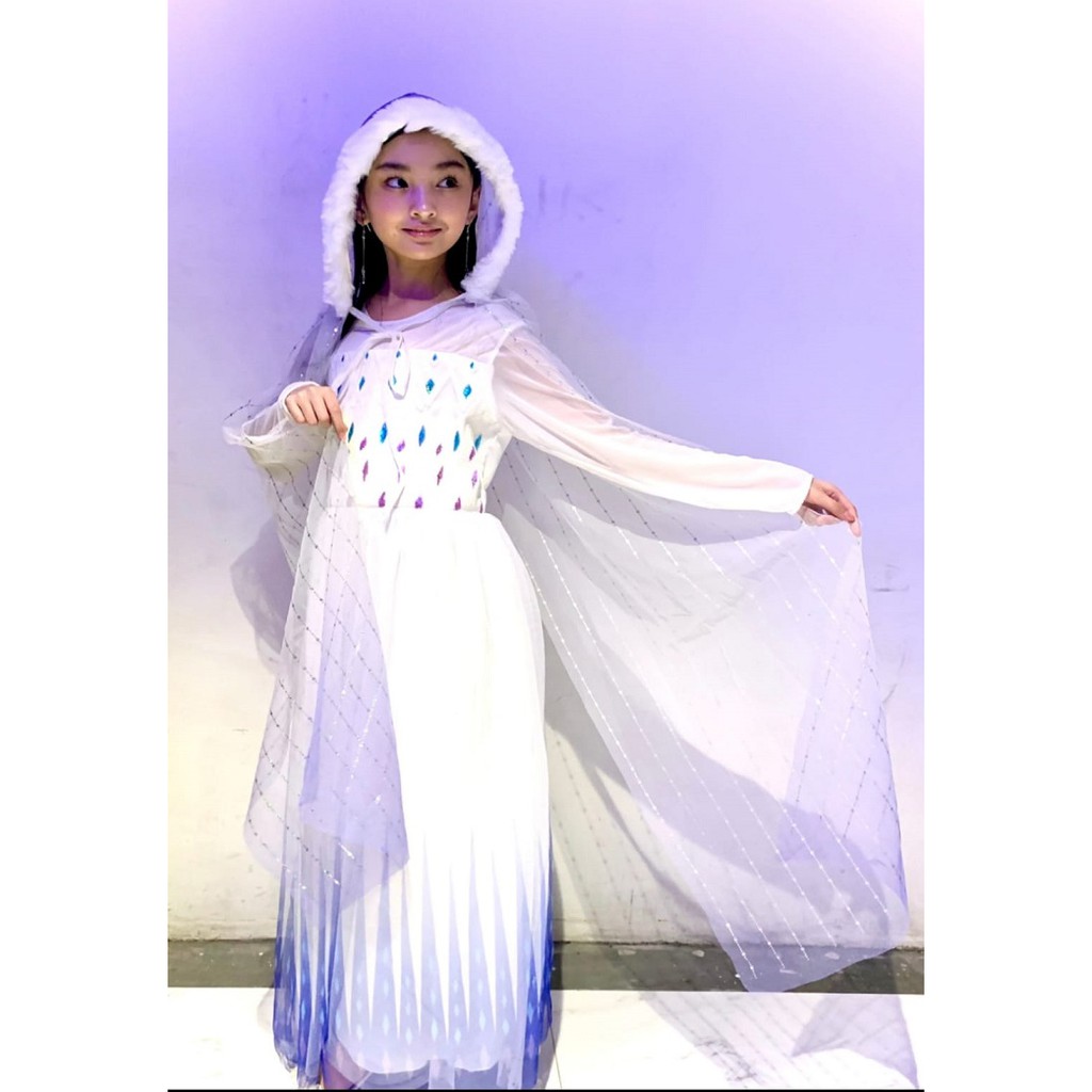 Princessa Flami Karakter Dress Frozen Elsa Crystal AG884