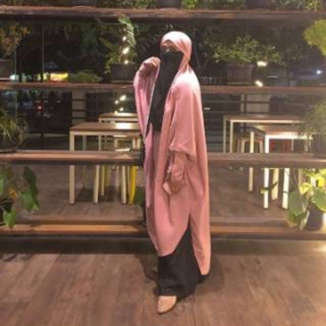 French Khimar Sebetis Zipper Jetblack