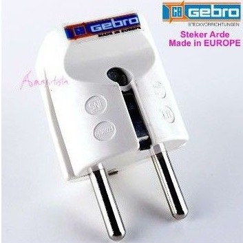 Steker Arde / Plug 2P GEBRO (Made in Germany)