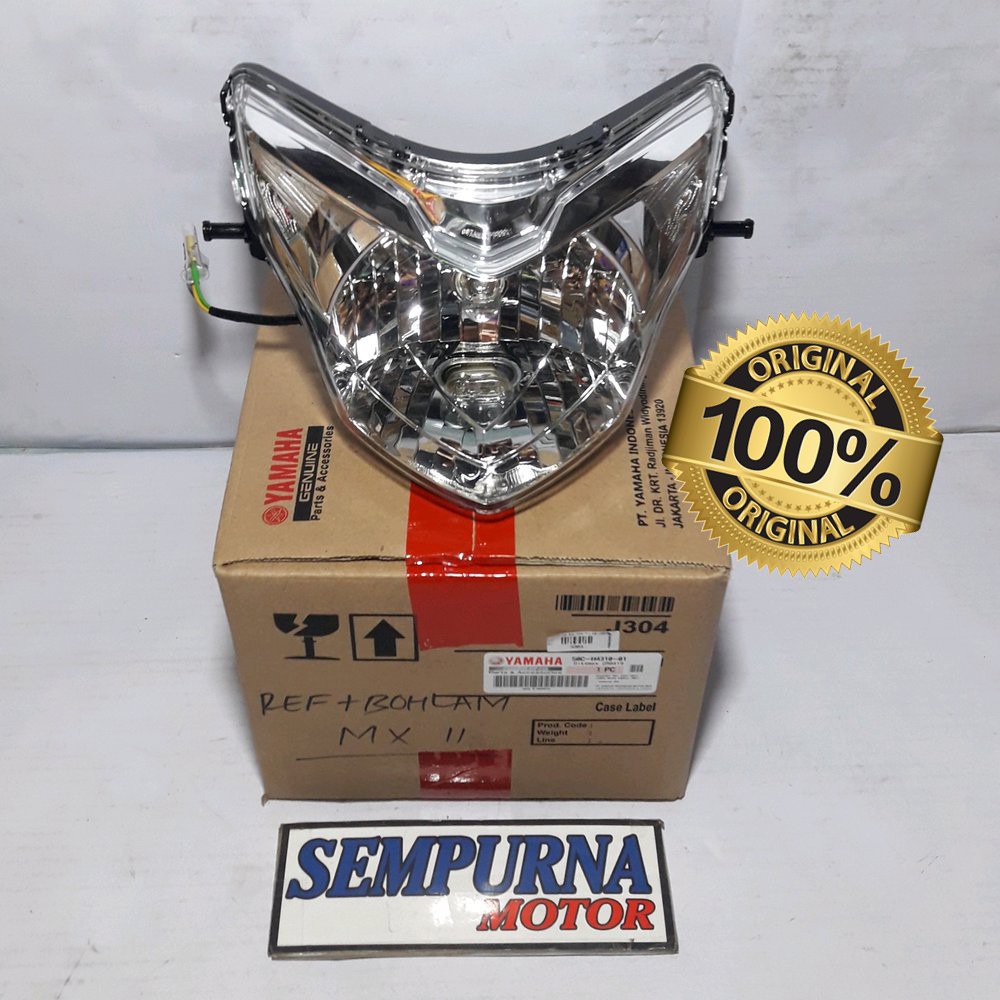 Reflektor Lampu Depan Jupiter Mx New Bohlam Original Yamaha