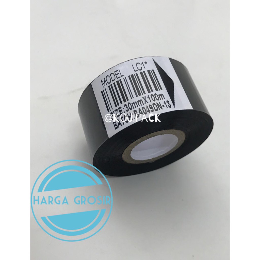 

Pita Tinta Mesin Pencetak Tanggal Expire Expired Date Printing Machine Ribbon 30mm x 100m Roll
