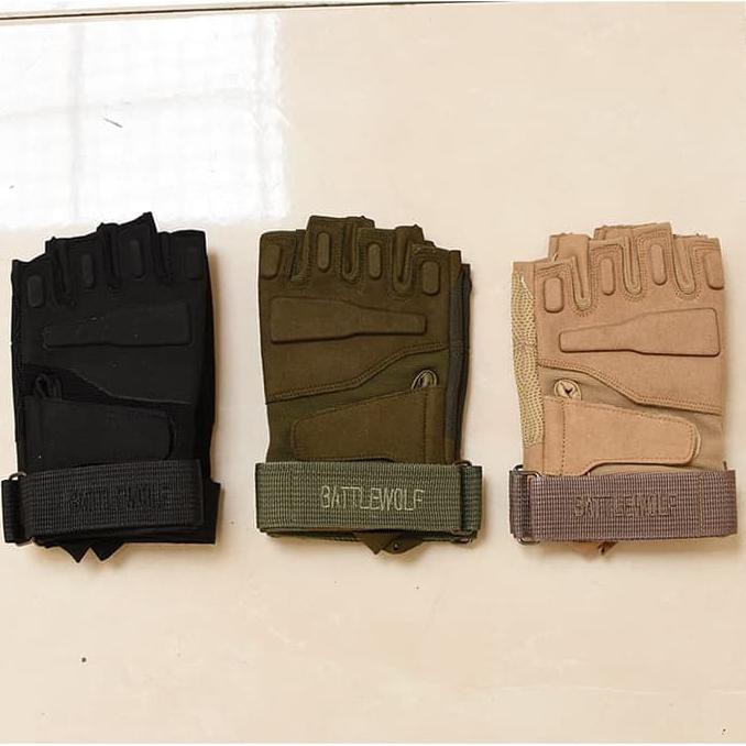 TERLARI5 BATTLE WOLF TACTICAL GLOVES - SARUNG TANGAN AIRSOFT GLOVE AIR SOFT GUN