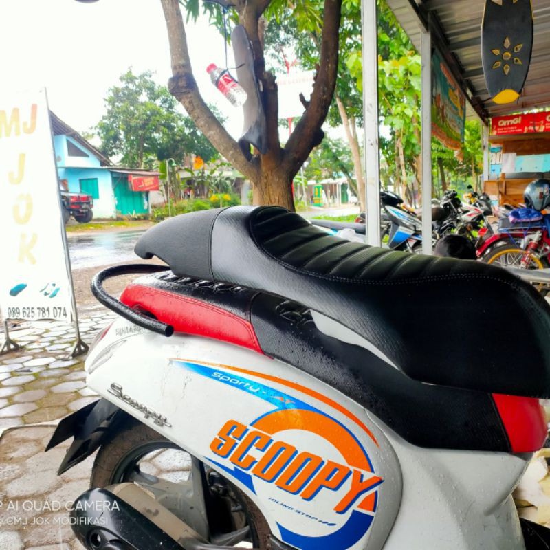 jok Scoopy caferacer - jok Scoopy custom modifikasi