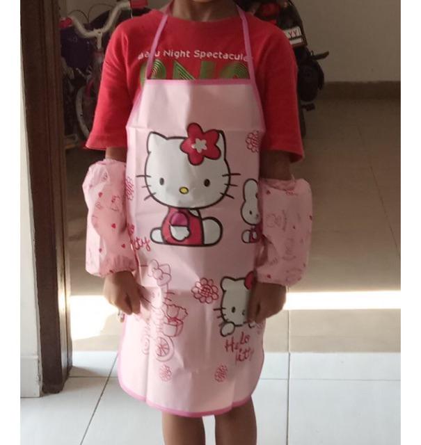 Celemek Masak Dengan Bahan Tahan Air Dan Gambar Motif Untuk Anak-anak