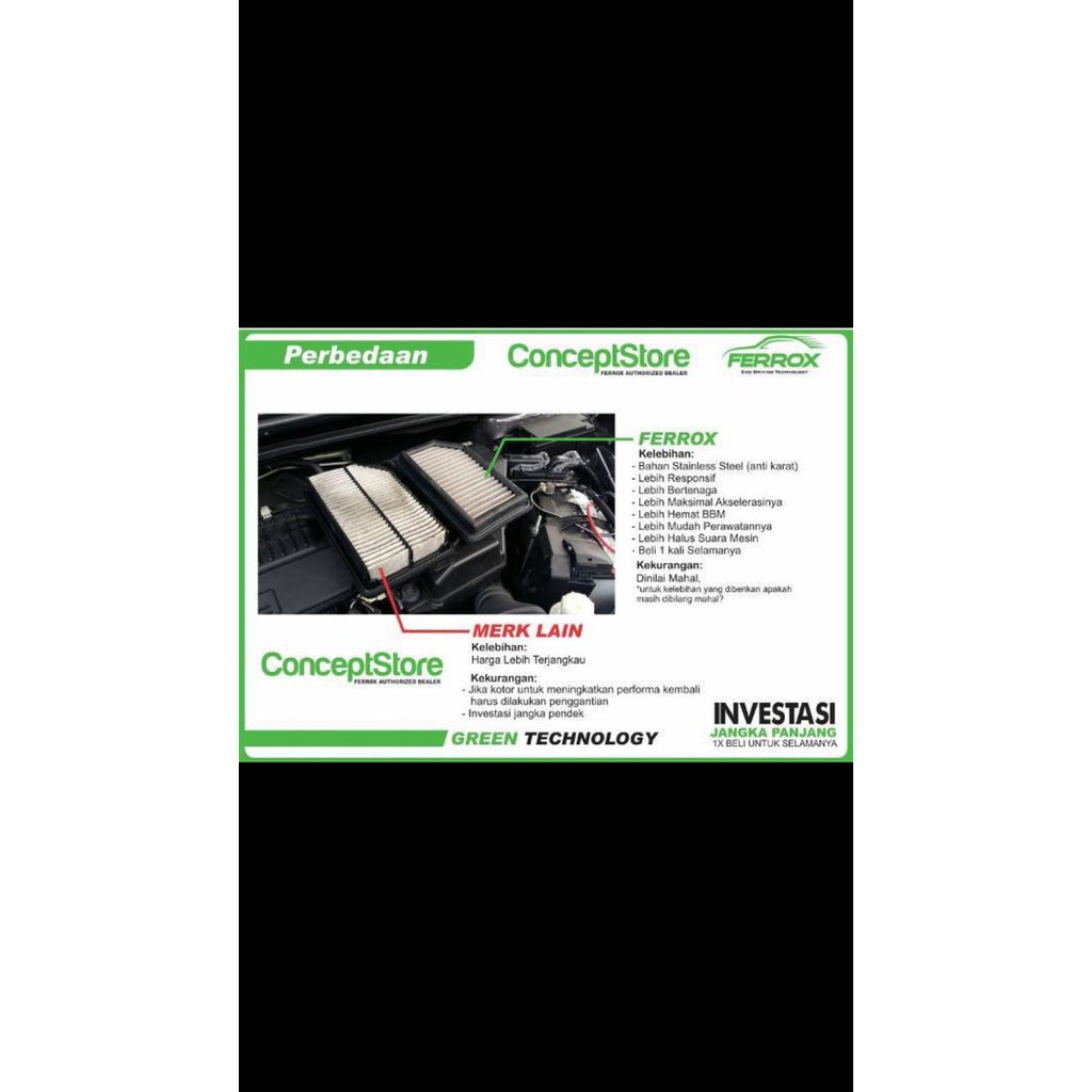 filter udara ferrox supra 150 gtr/saringan udara ferrox supra 150 gtr