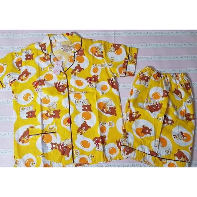 BAJU TIDUR RILAKKUMA | PIYAMA LUCU